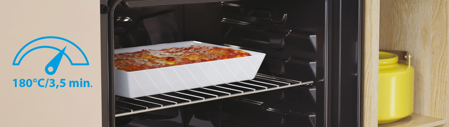 Szybkie nagrzewanie - 180°C w zaledwie 3,5 minuty!
