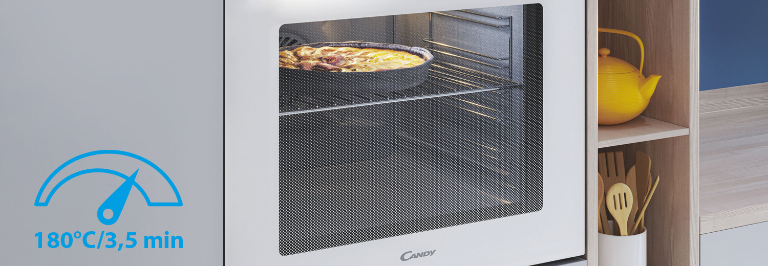 Szybkie nagrzewanie - 180°C w zaledwie 3,5 minuty!