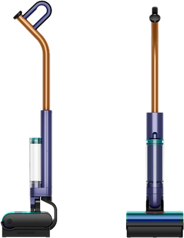 Електрична швабра Dyson Clean+Wash Hygiene спереду та під кутом