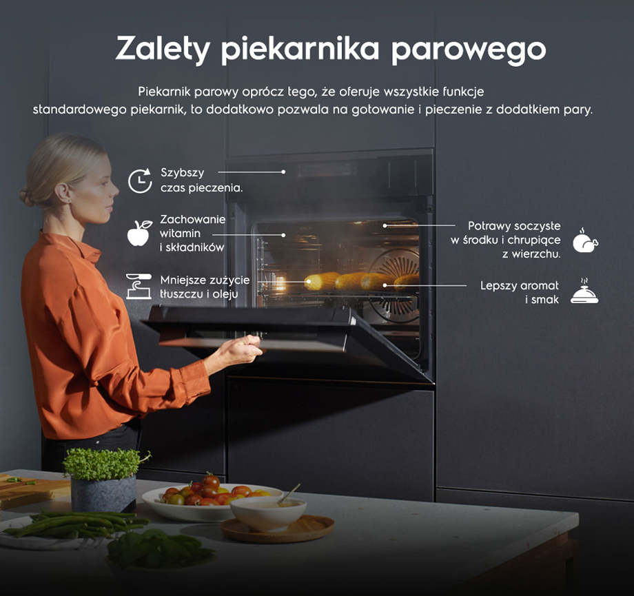 Zalety piekarnika parowego