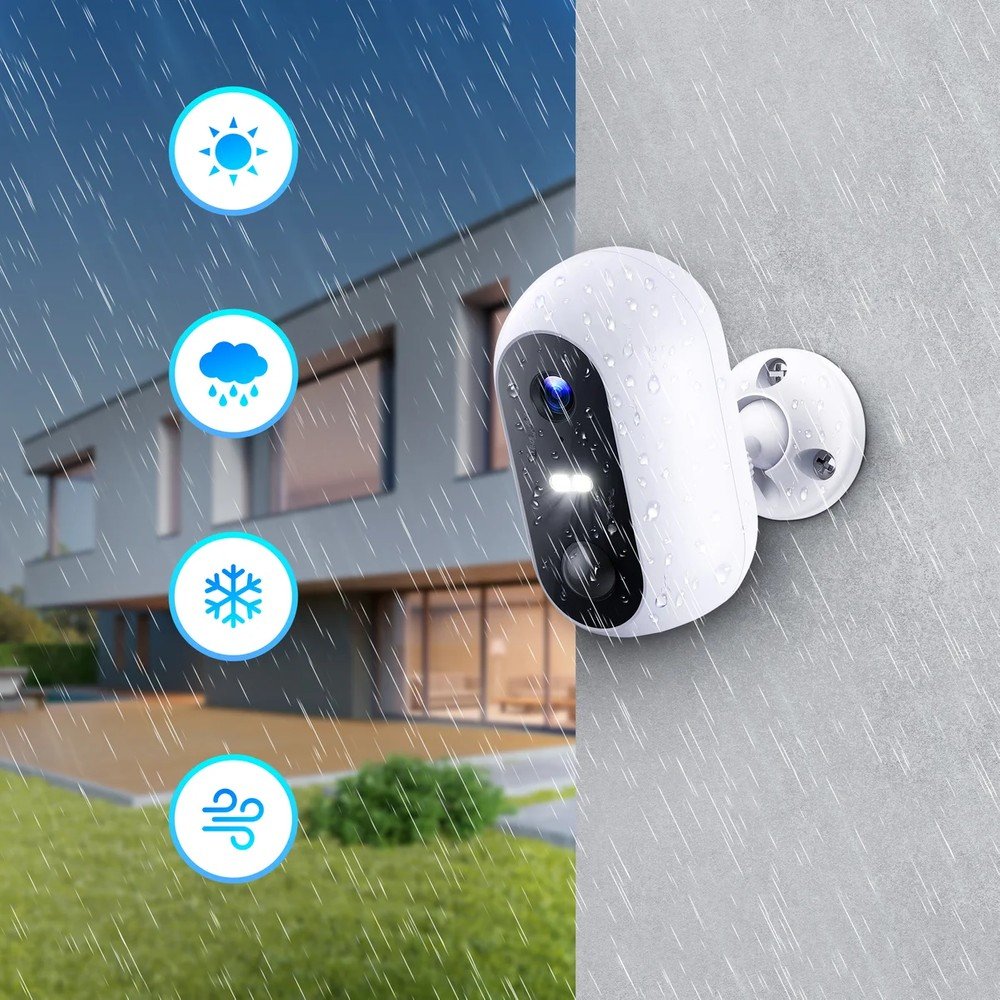 EXTRALINK SMART LIFE SolarEye 2MP OUTDOOR WIRELESS BATTERY SECURITY CAMERA