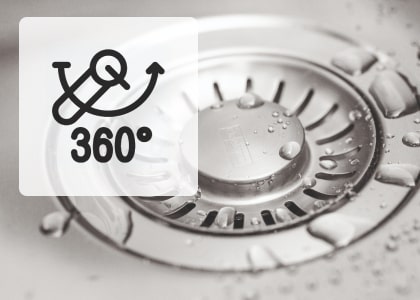 Pełna swoboda z wylewką 360°