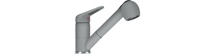Prince II pull-out spray Kamienny Szary