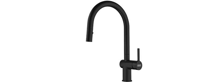 Active J pull-out spray Czarny mat