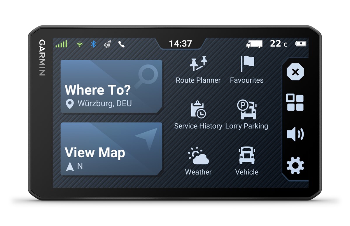 zdjęcie nawigacji garmin do ciężarówek dēzl LGV720