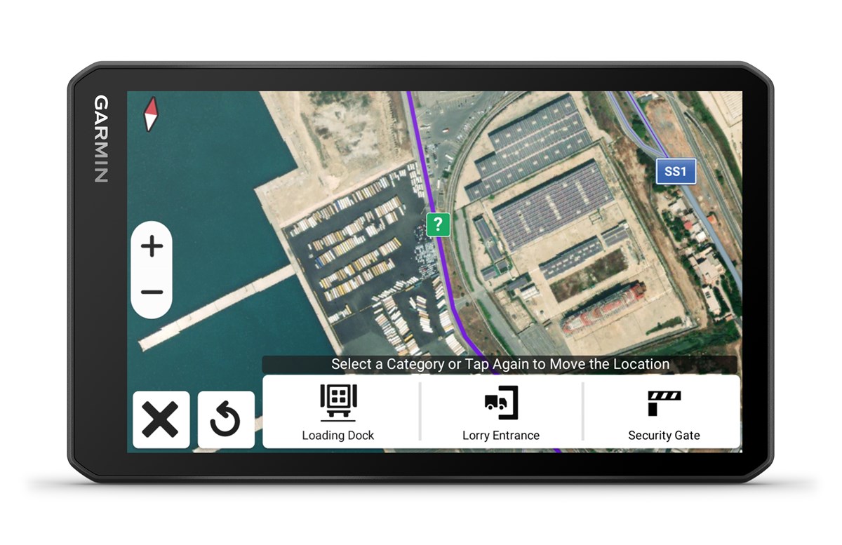 zdjęcie nawigacji garmin do ciężarówek dēzl LGV720