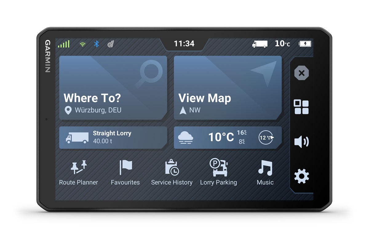 zdjęcie nawigacji garmin do ciężarówek dēzl LGV820