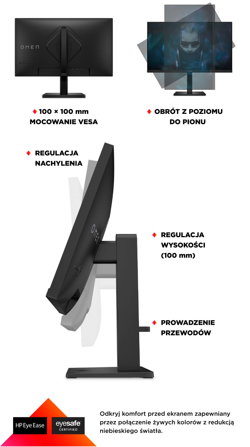 HP MONITOR GAMINGOWY OMEN 24