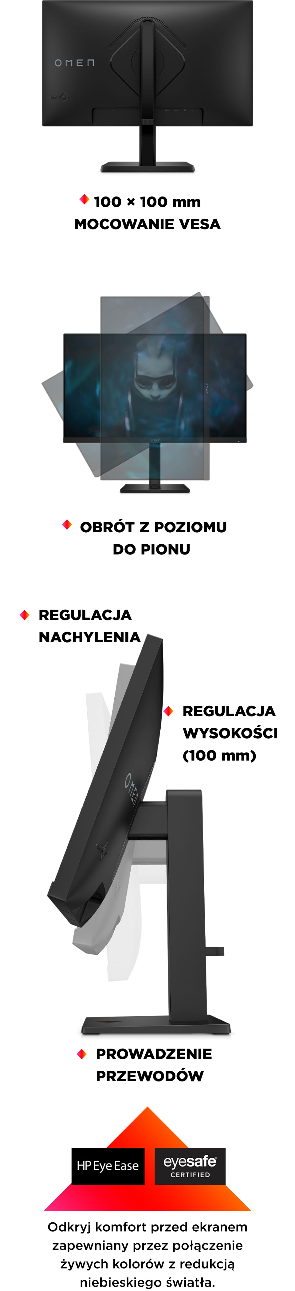 HP MONITOR GAMINGOWY OMEN 24