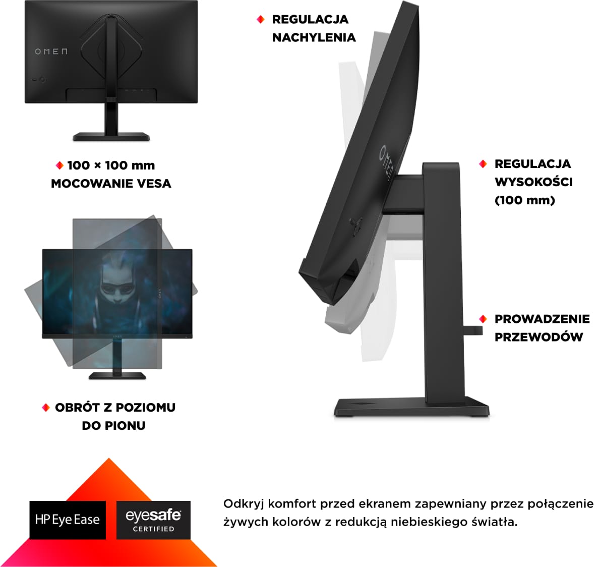 HP MONITOR GAMINGOWY OMEN 24