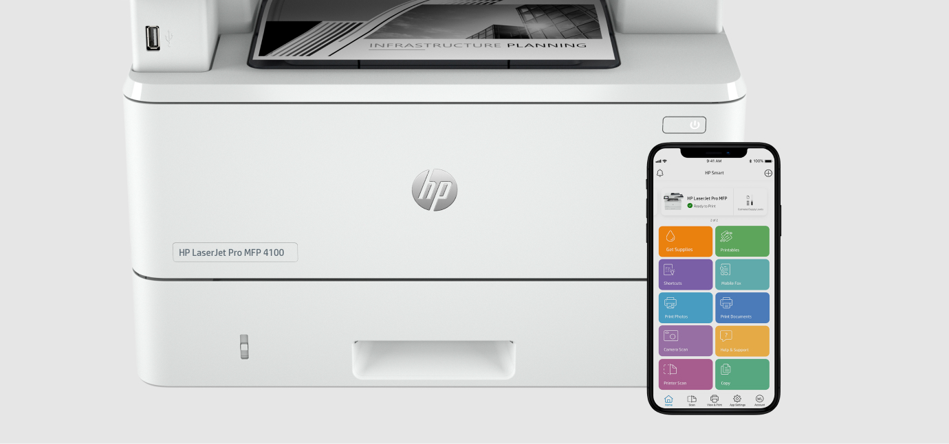 Багатофункціональний принтер HP LaserJet Pro 4100