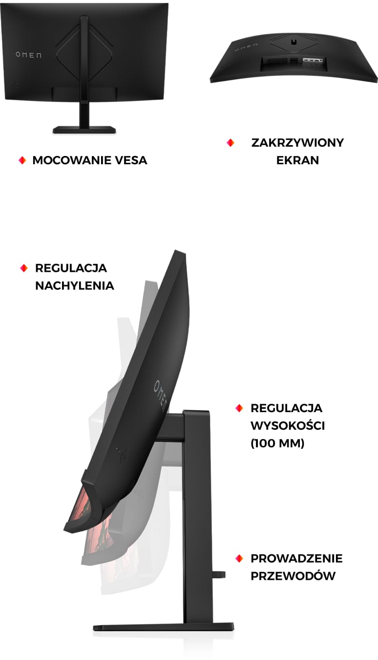 HP MONITOR GAMINGOWY OMEN 32C
