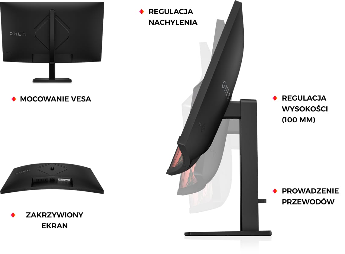 HP MONITOR GAMINGOWY OMEN 32C