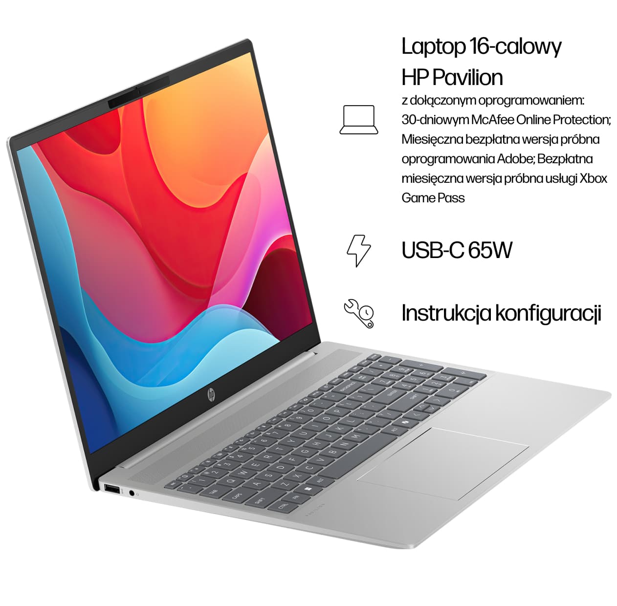 Laptop HP Pavilion 16-ag0019nw 16