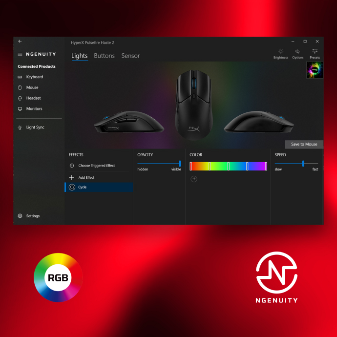 HP Mouse Pulsefire Haste 2