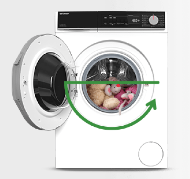Sharp Washing Machine ES-SFB812YWA-PL