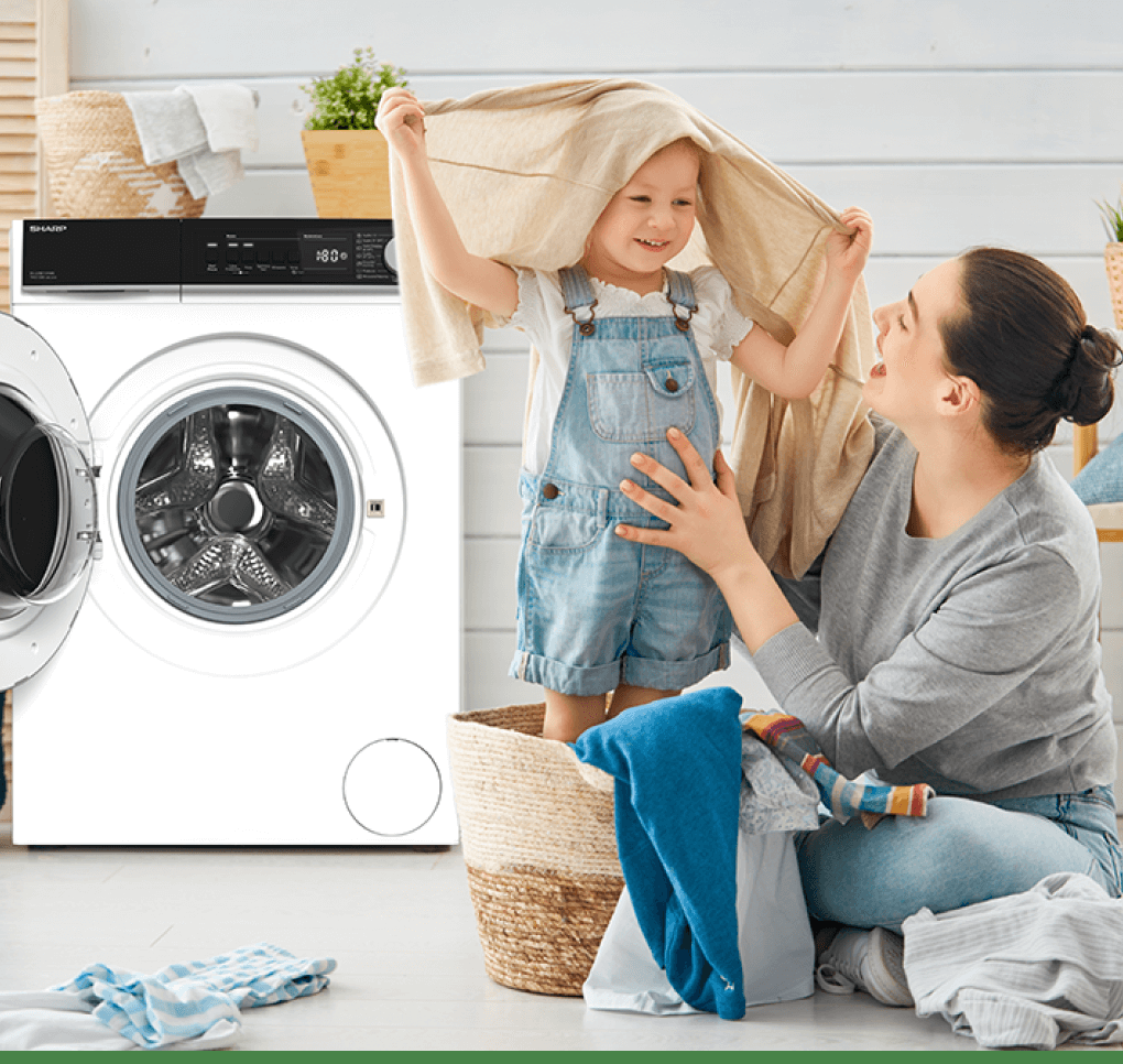 Sharp Washing Machine ES-SFB812YWA-PL