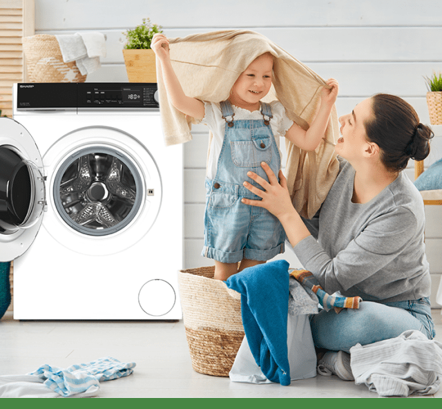Sharp Washing Machine ES-SFB812YWA-PL