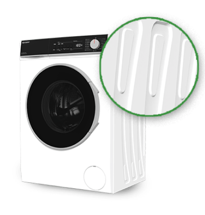 Sharp Washing Machine ES-SFB812YWA-PL