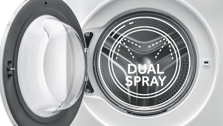Funkcja Smart Dual Spray - automatyczny system czyszczenia
