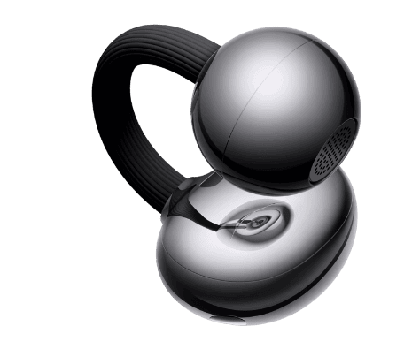 Чорні навушники FreeClip 2, на передньому плані — вкладиші