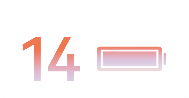 Горизонтальна піктограма батареї червоного кольору