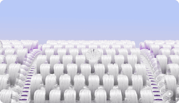 Крупний план тканинних волокон, з яких виготовлено ремінець HUAWEI AirDry – елемент годинника HUAWEI Watch GT Runner 2