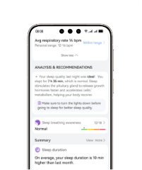 На екрані смартфона відображаються голосові повідомлення та горизонтальні лінійні графіки