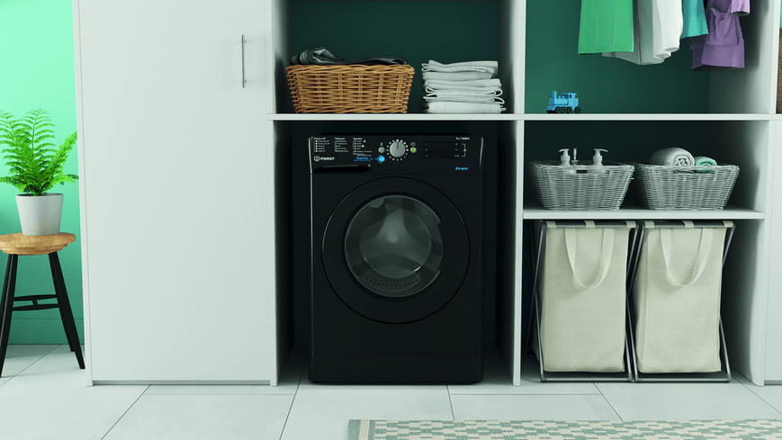 Indesit BWE71452XKPLN Lavadora 60 cm - capacidad 7 kg - negra