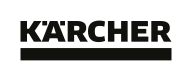 Жовтий фон з чорним логотипом Kärcher