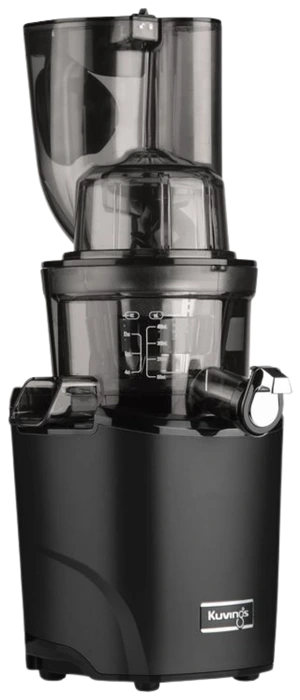 Чорна соковижималка Kuvings Revo830, вигляд спереду