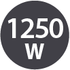 Moc mikrofali: 1250W