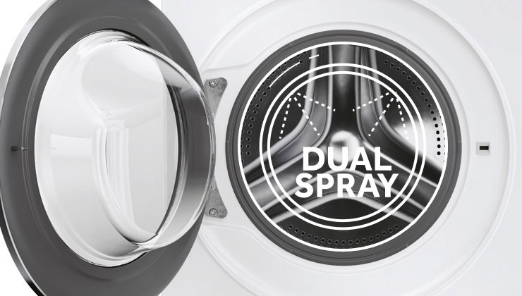 Funkcja Smart Dual Spray - automatyczny system czyszczenia