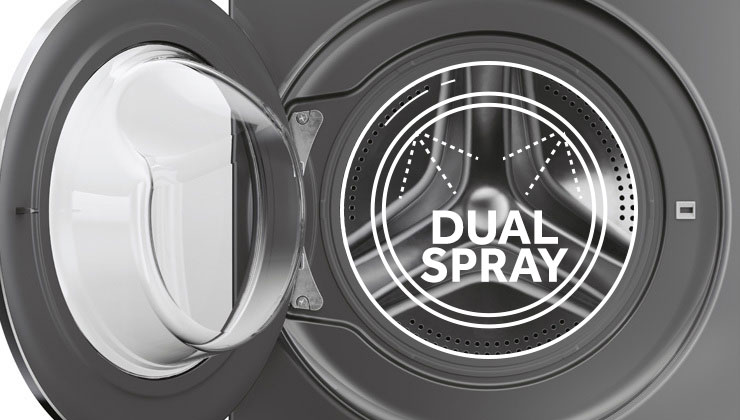 Funkcja Smart Dual Spray - automatyczny system czyszczenia