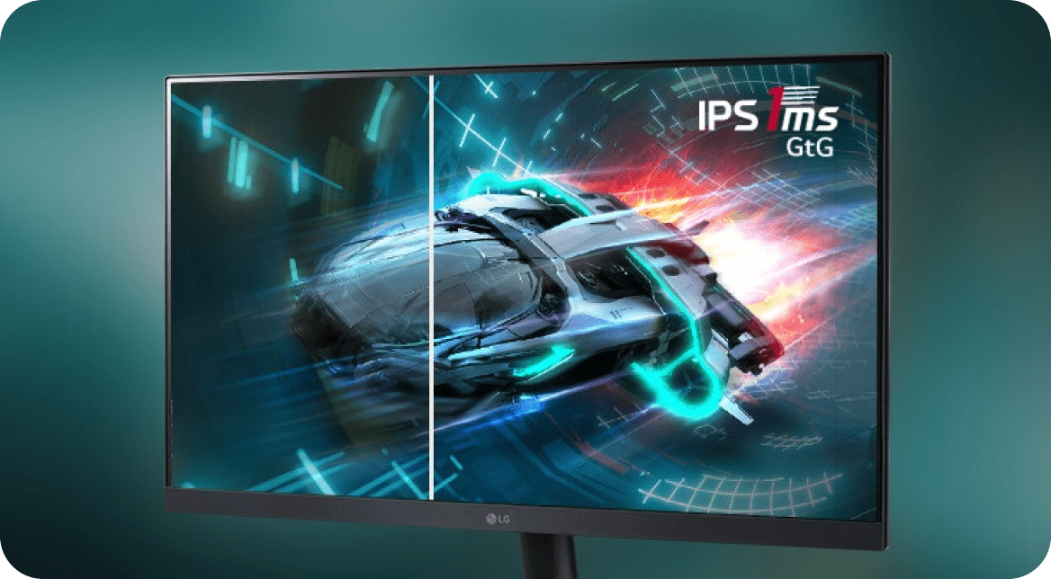 LG モニター UltraGear 24GS60F-B 24” monitor do gier UltraGear™ Full HD IPS | 180 Hz, IPS 1ms