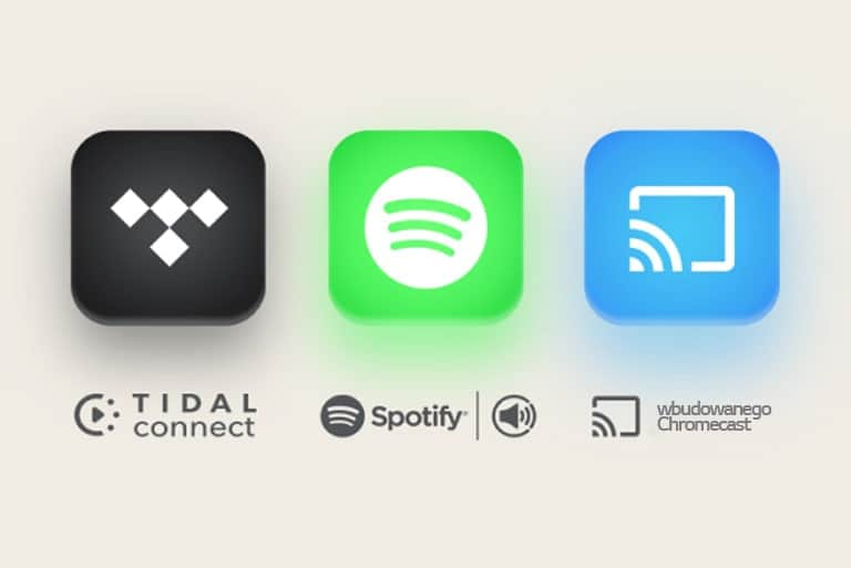 TIDAL Connect-logo Spotify-logo Chromecast built-in-logo
