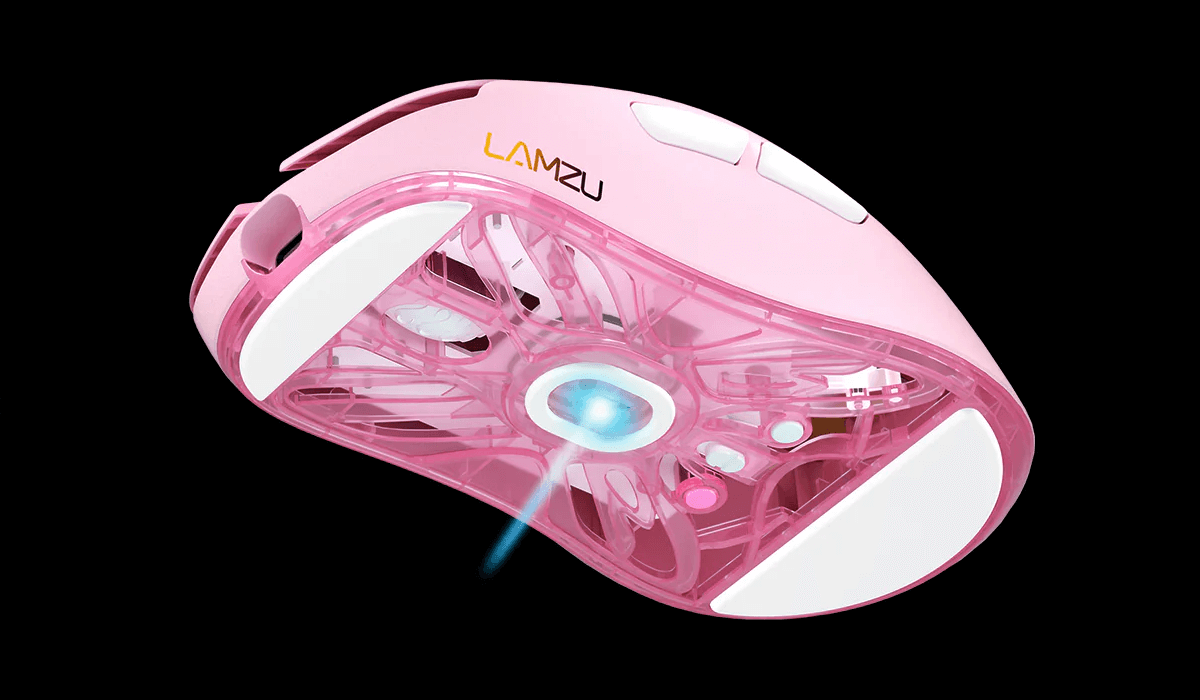 Геймерская мышь Lamzu Atlantis Mini Champion Edition Розовая