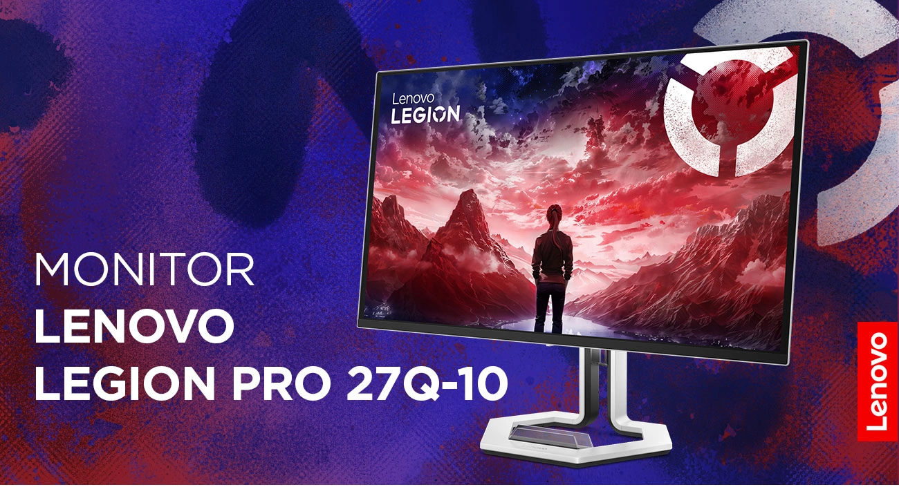 Монітор Lenovo Legion Pro 27Q-10 з візуалізацією комп'ютерних ігор на екрані