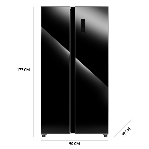 Lodówka MPM 427-SBS-06/NL Pełny No Frost 177cm Czarny - Opinie