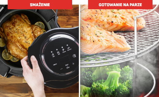 Смажена курка, риба на пару,