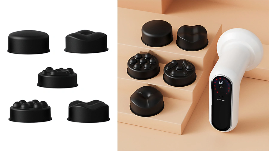 Представляємо п'ять різних змінних масажних головок ANTICELL MASSAGER MT6536.