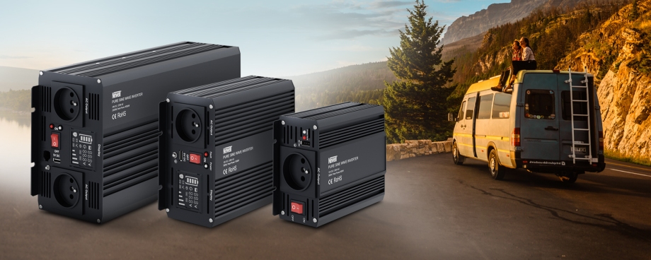 Przetwornica napięcia Newell z czystą sinusoidą - 12 V / 230 V, 300 W