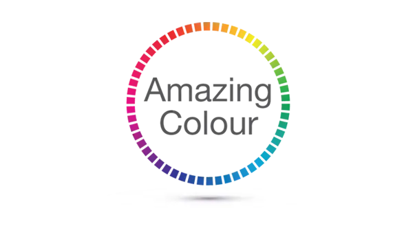 Дивовижний кольоровий логотип, що демонструє можливості відтворення кольору проектора Optoma GT2000HDR