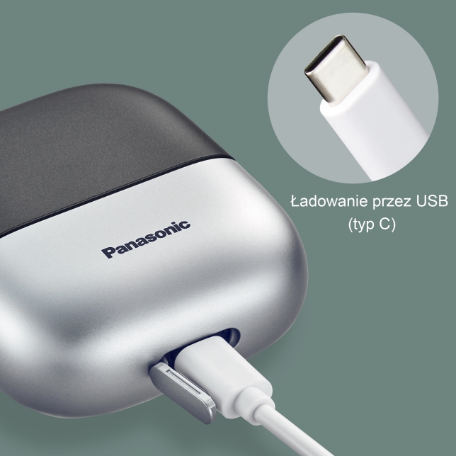 W domu czy w podróży — wygodne ładowanie przez USB (typ C)