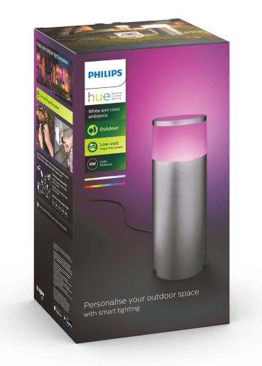 Philips Hue White and color ambiance Lampa zewnętrzna stojąca Calla (stalowa)