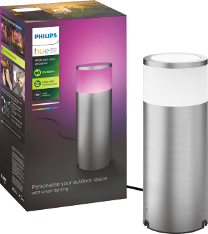 Philips Hue White and color ambiance Lampa zewnętrzna stojąca Calla (stalowa)
