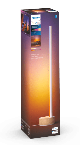 Philips Hue White and color ambiance Lampa podłogowa Signe gradient (dębowa)