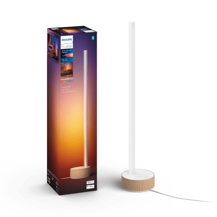 Philips Hue White and color ambiance Lampa podłogowa Signe gradient (dębowa)