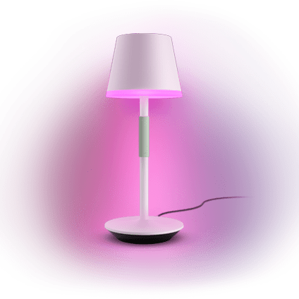 Philips Hue White and color ambiance Przenośna lampa stołowa Go (biała)
