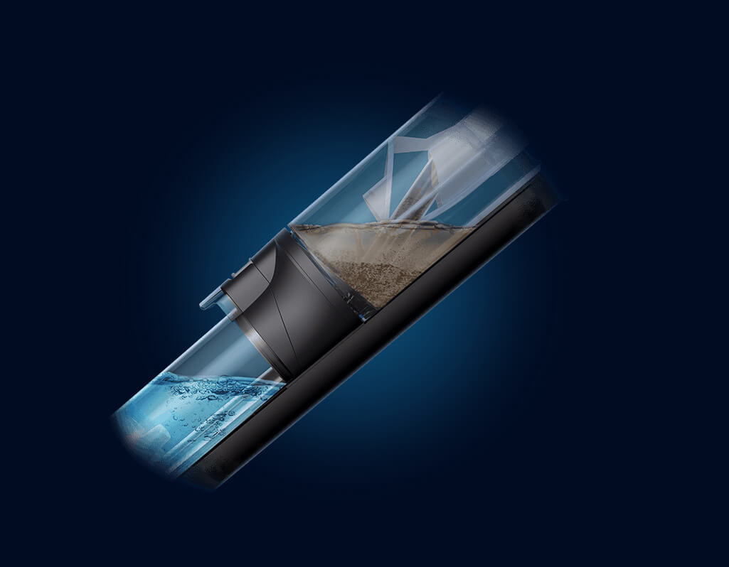 Система відокремлює бруд від брудної води, забезпечуючи постійний потік чистої води